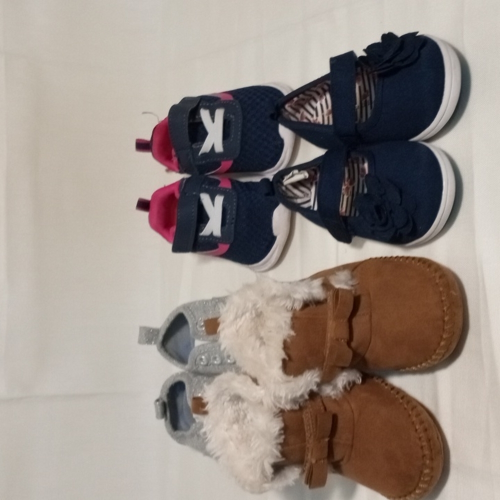 Baby Toddler Girl Shoes Size 4 Lot